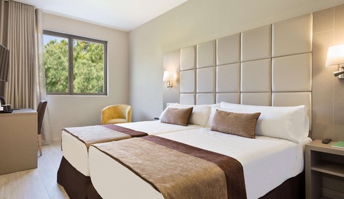 Business Double Room Single Use, 2 Twin Beds, Garden View