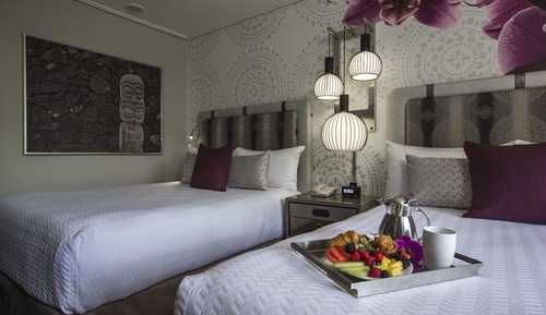 Standard Room, 2 Queen Beds (Mobility) (Includes Universal Express Unlimited^)
