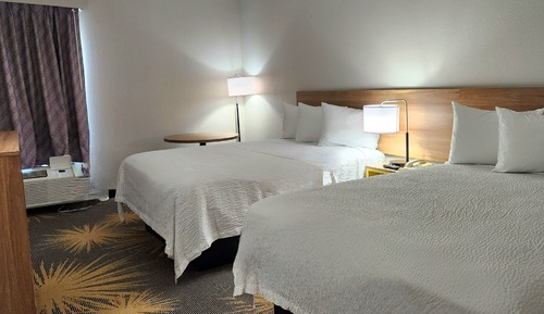 Standard Room, 2 Queen Beds, Non Smoking, Refrigerator & Microwave