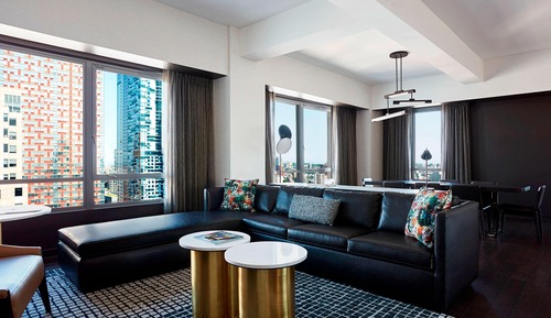 Suite, 1 King Bed with Sofa bed, City View