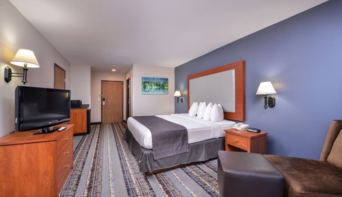 Standard Room, 1 King Bed, Non Smoking, Refrigerator & Microwave