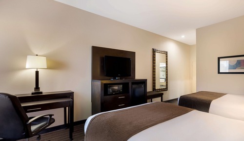 Standard Room, 2 Queen Beds, Non Smoking, Refrigerator & Microwave