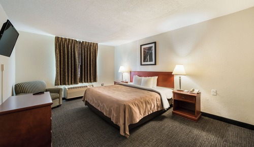 Single Room, 1 King Bed, Non Smoking (Roll-In Shower)