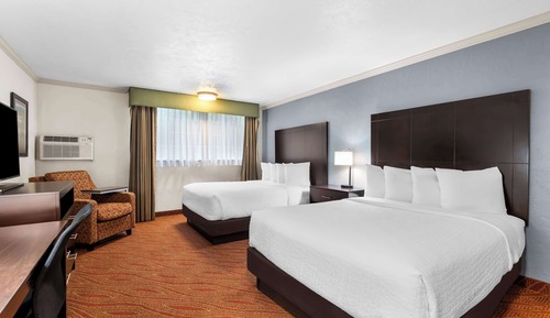 Standard Room, 2 Queen Beds, Non Smoking, Refrigerator & Microwave