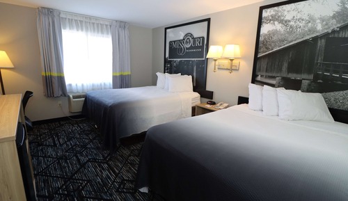 Standard Room, 2 Queen Beds, Refrigerator & Microwave