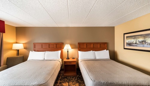 Standard Room, 2 Queen Beds, Non Smoking, Refrigerator & Microwave