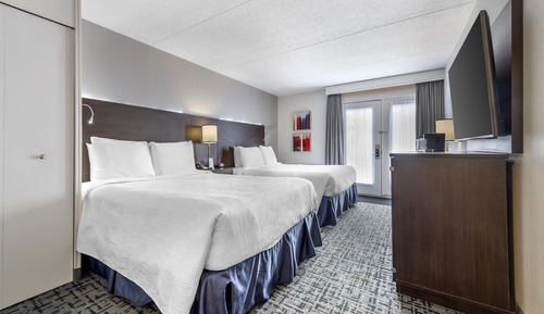 Standard Room, 2 Queen Beds, Non Smoking, Refrigerator (1st Floor)