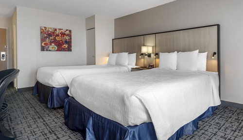 Standard Room, 2 Queen Beds, Non Smoking, Refrigerator & Microwave