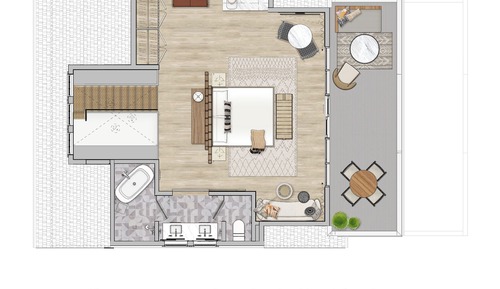 Premium Suite, 1 King Bed (Chappy House)