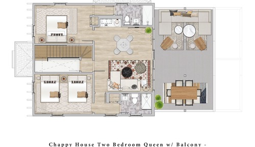 Suite, 2 Bedrooms (Chappy House)