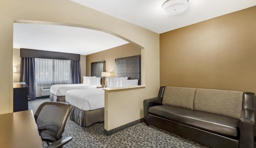 Suite, 2 Queen Beds, Accessible, Refrigerator & Microwave (with Single Sofabed)