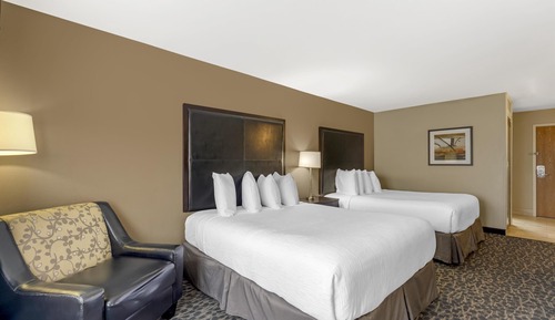 Standard Room, 2 Queen Beds, Non Smoking, Refrigerator & Microwave