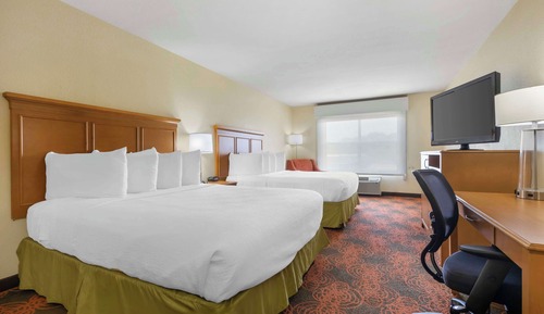 Standard Room, 2 Queen Beds, Non Smoking, Refrigerator & Microwave