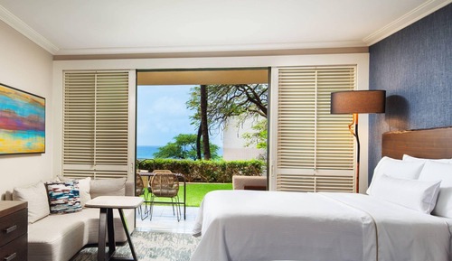 Guest room, 2 Queen, Partial Ocean View