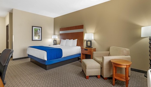Standard Room, 1 King Bed, Accessible, Refrigerator & Microwave