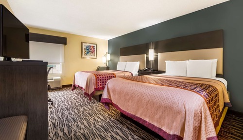 Standard Room, 2 Queen Beds, Non Smoking, Refrigerator & Microwave