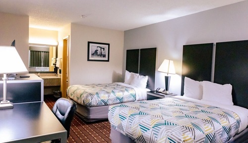 Standard Room, 2 Double Beds, Smoking, Refrigerator & Microwave