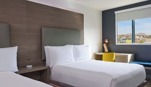 Chic, Room, 2 Double Beds, Pool View