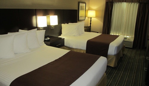 Standard Room, 2 Queen Beds, Non Smoking, Refrigerator & Microwave