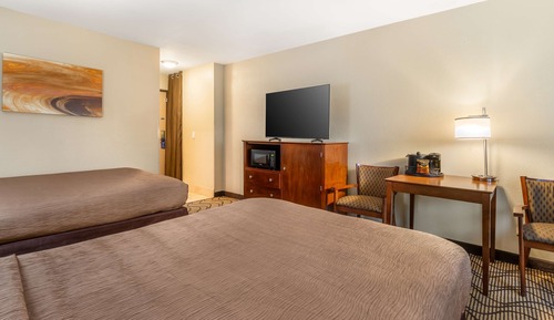 Standard Room, 2 Double Beds, Non Smoking, Refrigerator & Microwave