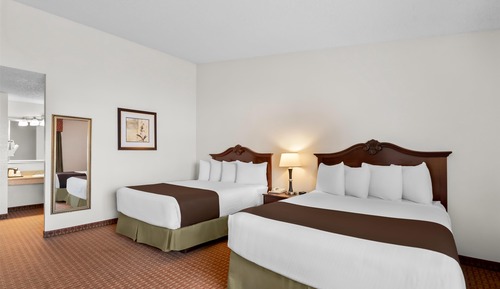 Standard Room, 2 Queen Beds, Non Smoking, Refrigerator & Microwave