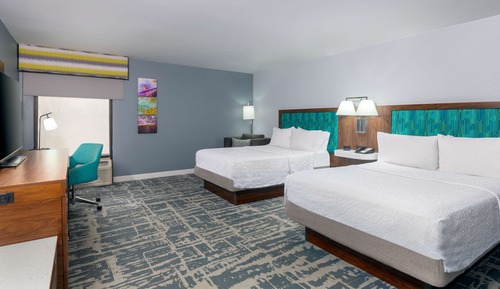 Room, 2 Double Beds, Non Smoking (Shower Only)
