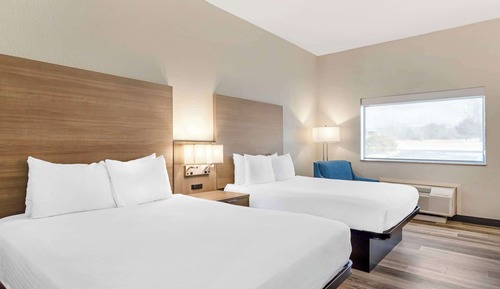 Standard Room, 2 Queen Beds, Non Smoking, Refrigerator & Microwave