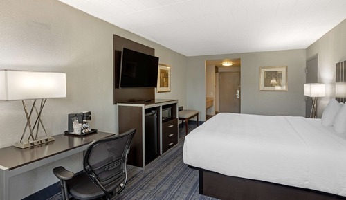 Standard Room, 1 King Bed, Non Smoking, Refrigerator & Microwave