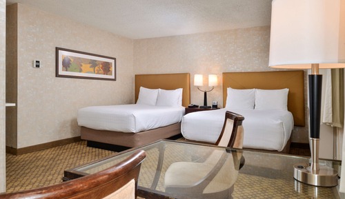 Standard Room, 2 Double Beds, Refrigerator, Courtyard Area