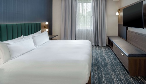 Suite, 1 King Bed, Accessible (Mobility & Hearing, Roll-in Shower)