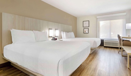 Standard Room, 2 Queen Beds, Non Smoking, Refrigerator & Microwave