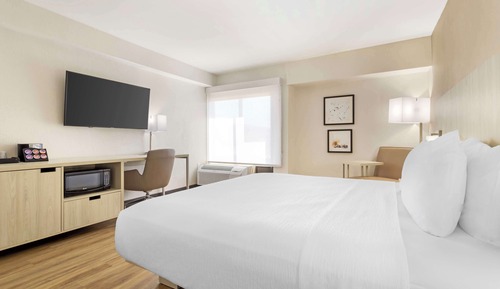 Standard Room, 1 King Bed, Accessible, Refrigerator & Microwave (Walk-in Shower)