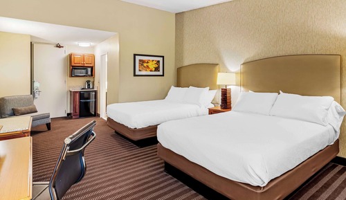 Standard Room, 2 Queen Beds, Non Smoking, Refrigerator & Microwave