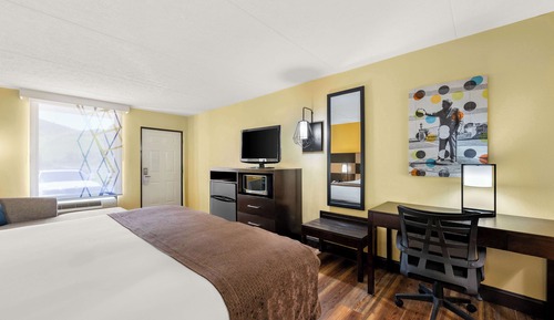 Standard Room, 1 King Bed, Non Smoking, Refrigerator & Microwave