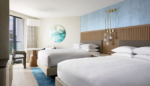 Room, 2 Queen Beds, Partial Ocean View