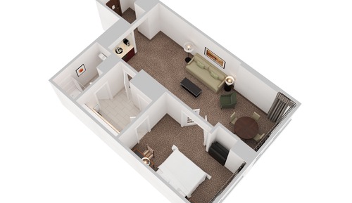 Executive Suite, 1 King Bed with Sofa bed, Executive Level