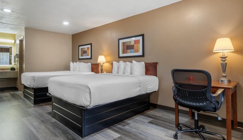 Standard Room, 2 Queen Beds, Smoking, Refrigerator & Microwave (Dining Table)