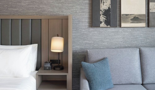 Traditional Room, 1 King Bed with Sofa bed (Mobility/Hearing Access, Roll-in Shwr)