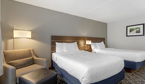 Standard Room, 2 Double Beds, Non Smoking, Refrigerator & Microwave