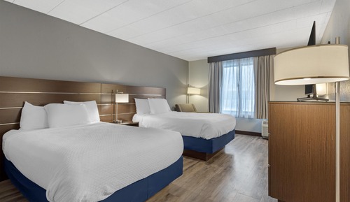 Standard Room, 2 Double Beds, Non Smoking, Refrigerator & Microwave (Pet Friendly)