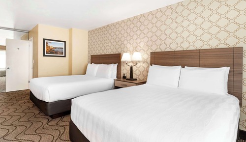 Standard Room, 2 Queen Beds, Non Smoking, Refrigerator & Microwave