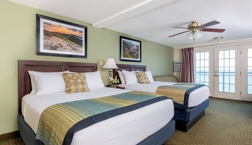 Oceanside Buildings, 2 Queen Beds, ocean view with balcony