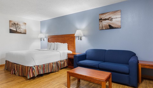 Suite, 1 King Bed, Non Smoking, Refrigerator & Microwave (with Single Sofabed;Larger Room)
