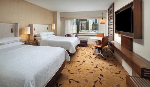 Deluxe Room, 2 Double Beds, City View