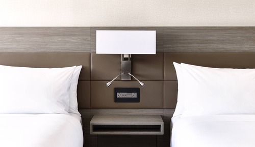 Room, 2 Double Beds, Corner (Mobility Accessible, Tub)