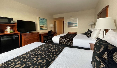 Standard Room, 2 Double Beds, Non Smoking, Refrigerator & Microwave