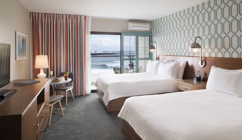 Deluxe Room, 2 Queen Beds, Ocean View, Tower (Ocean View Tower Two Queen - Beach Le)