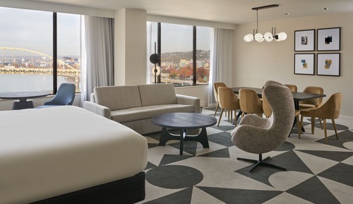 Suite, 1 King Bed with Sofa bed, River View