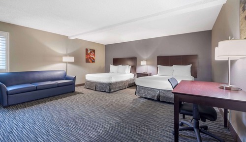 Standard Room, 2 Queen Beds, Non Smoking, Refrigerator & Microwave (Larger Room;with Sofabed)