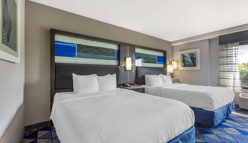 Standard Room, 2 Queen Beds, Non Smoking, Refrigerator & Microwave (Shower Only)